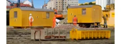 kibri 15700 Baustellengeräte (3 Absetzbehälter + 1 Anhänger) Bausatz Spur H0