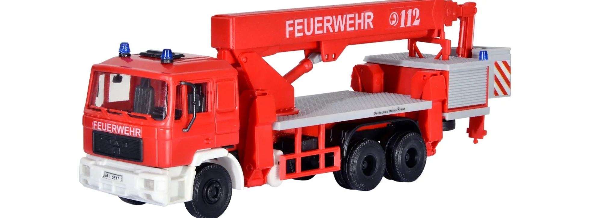 kibri 18273 Feuerwehr MAN mit Ruthmann Steiger | Bausatz Spur H0