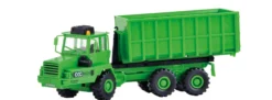 kibri 14020 KAELBLE GMEINDER Knicklenker Abrollfahrzeug mit Container Bausatz 1:87