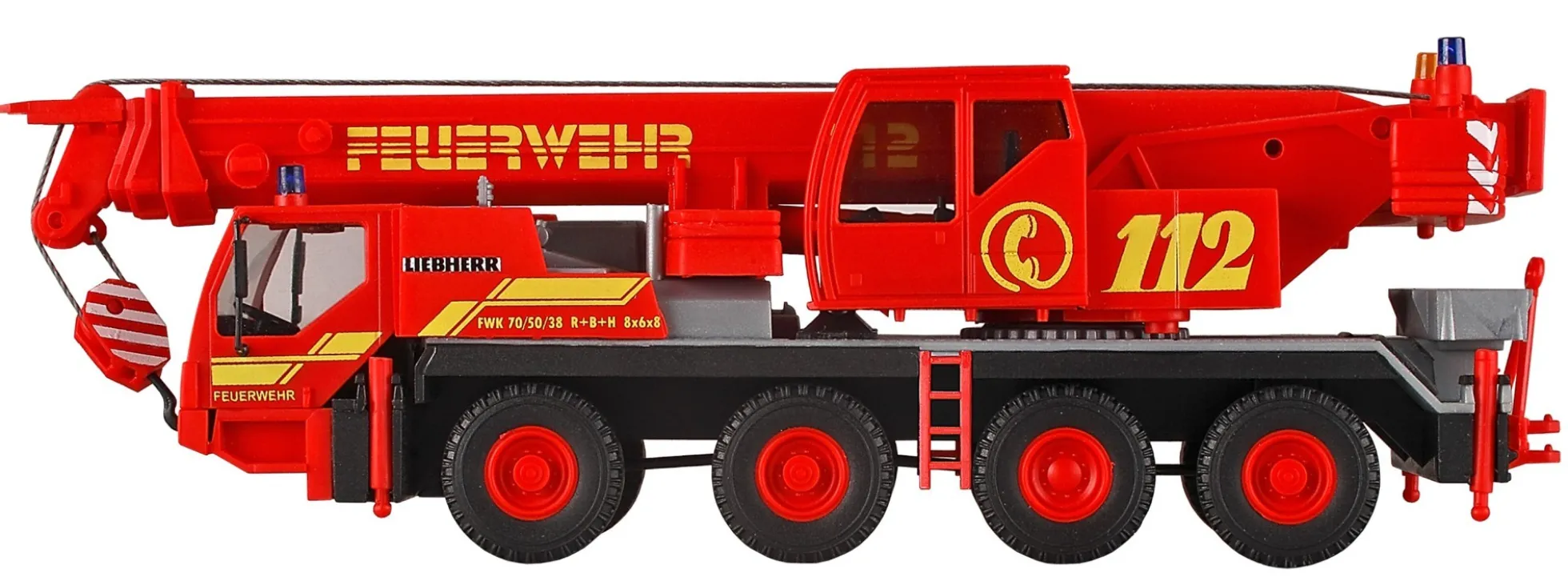 KIBRI 13041 Liebherr LTM 1050/4 Feuerwehr Kranwagen Bausatz Spur H0