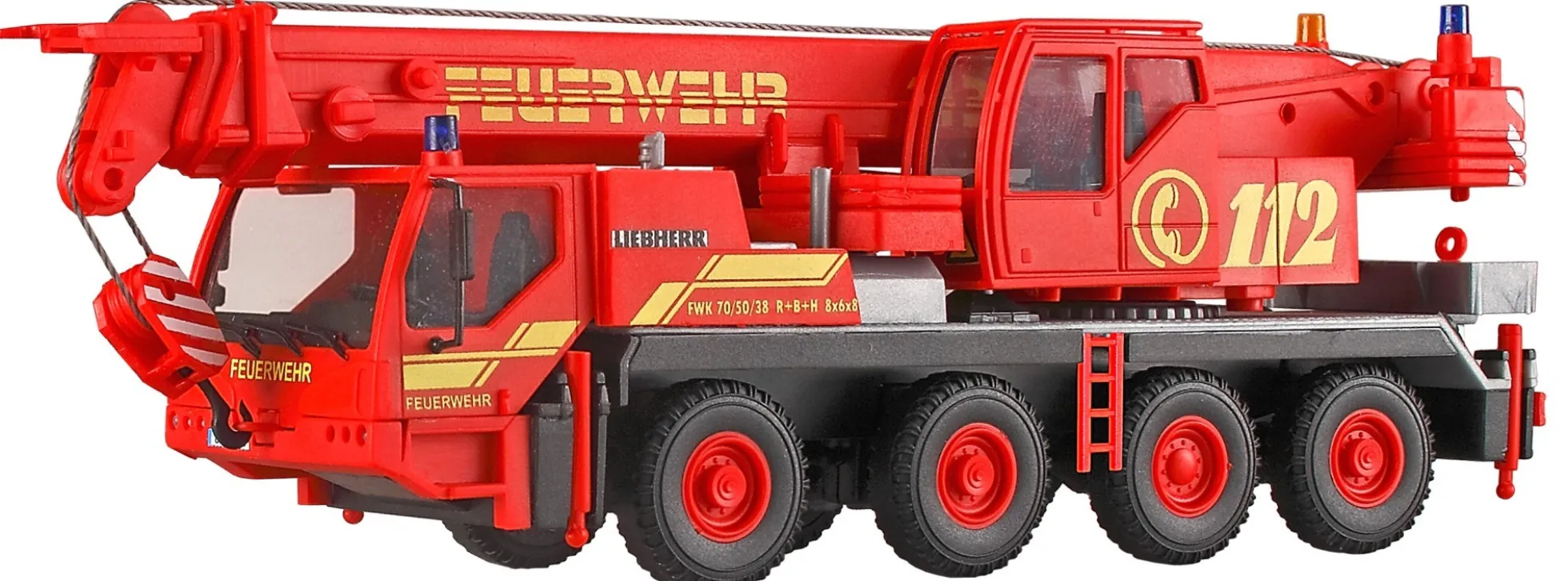 KIBRI 13041 Liebherr LTM 1050/4 Feuerwehr Kranwagen Bausatz Spur H0