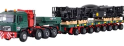 kibri 13601 MAN SK Schwertransport Schienenkran | Bausatz Spur H0