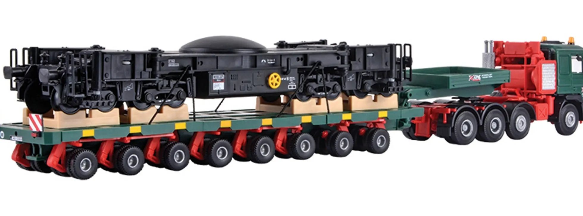 kibri 13601 MAN SK Schwertransport Schienenkran | Bausatz Spur H0