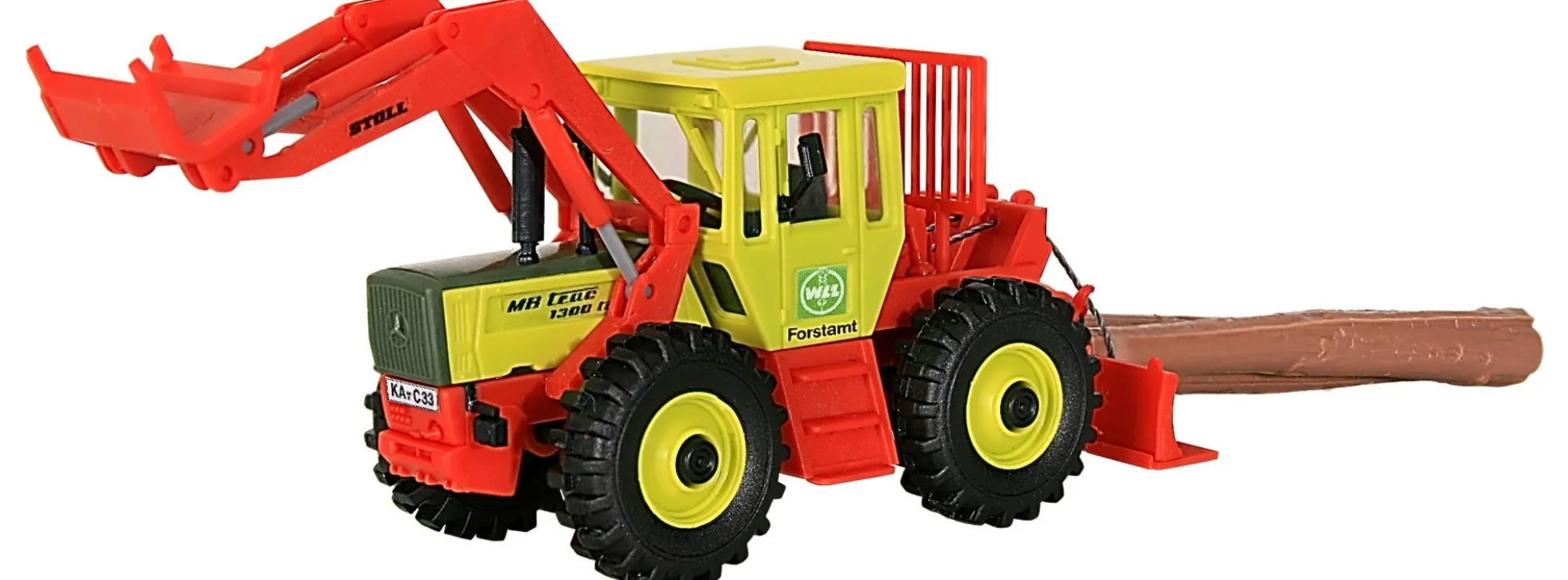 kibri 12254 MB Trac mit Frontlader und Seilwinde Forst Bausatz Spur H0