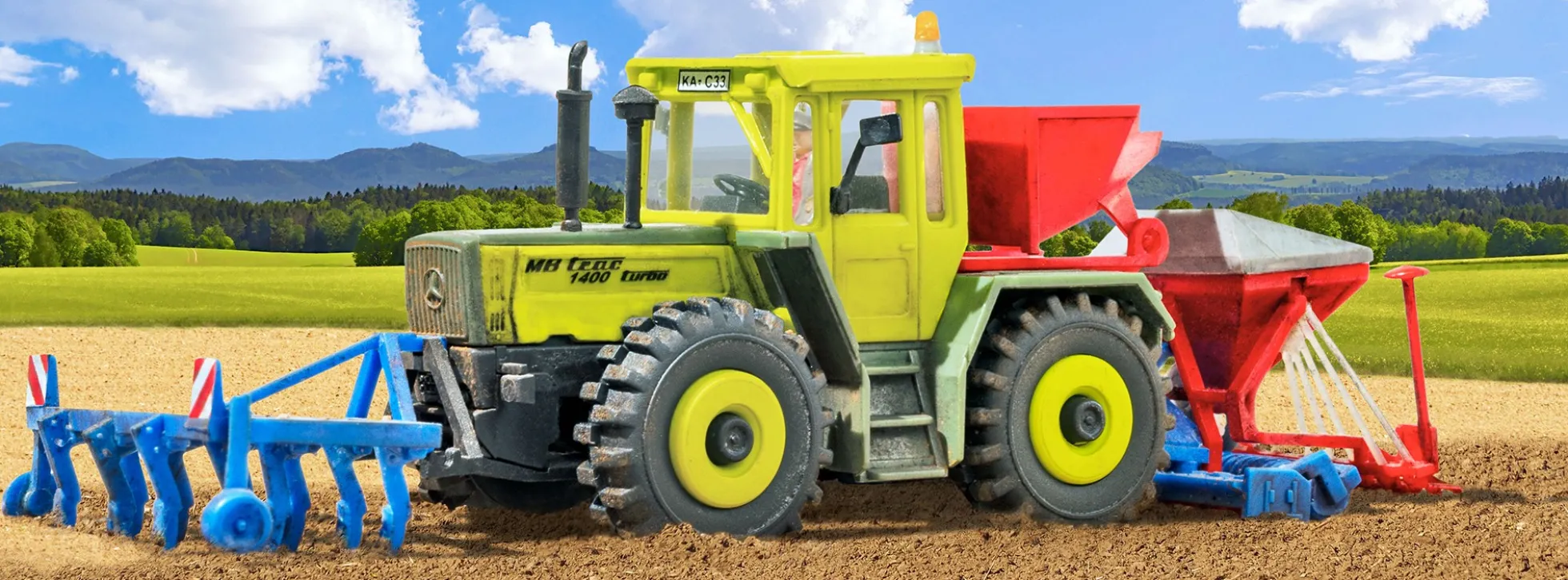 kibri 10702 MB Trac mit Säkombination Bausatz Spur H0