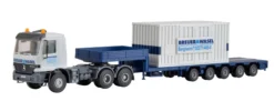 kibri 13057 Mercedes-Benz Actros Begleittransport Gittermastkran LG1550 Breuer Wasel Bausatz 1:87
