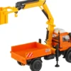 kibri 15005 UNIMOG mit Arbeitskran und Korb Bausatz Spur H0