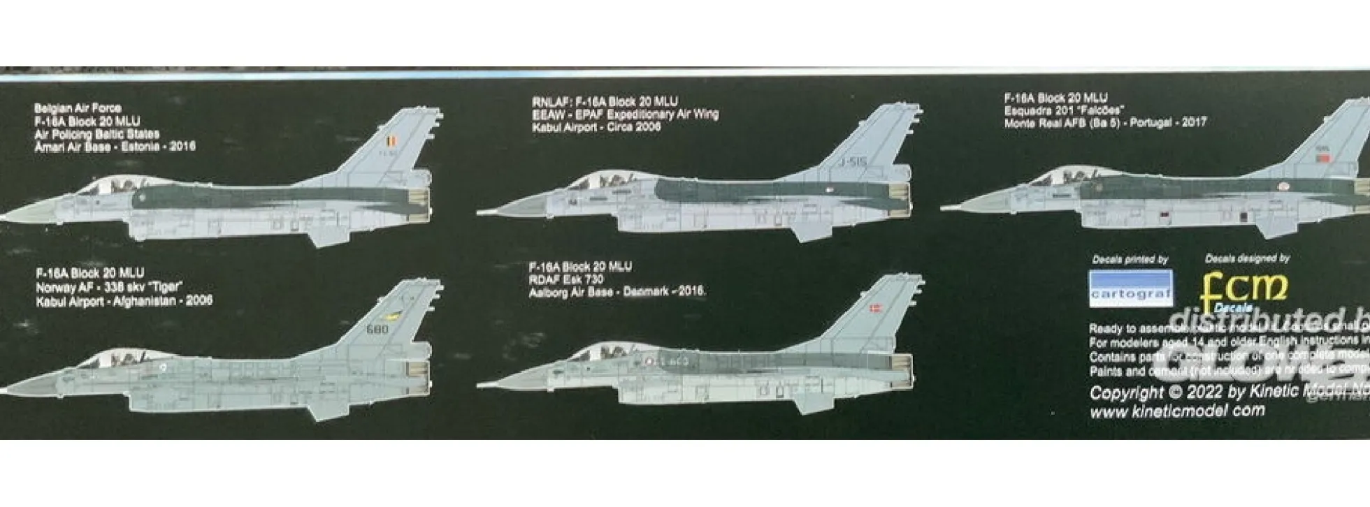 KINETIC 48100 F-16A MLU NATO Viper | Flugzeug Bausatz 1:48
