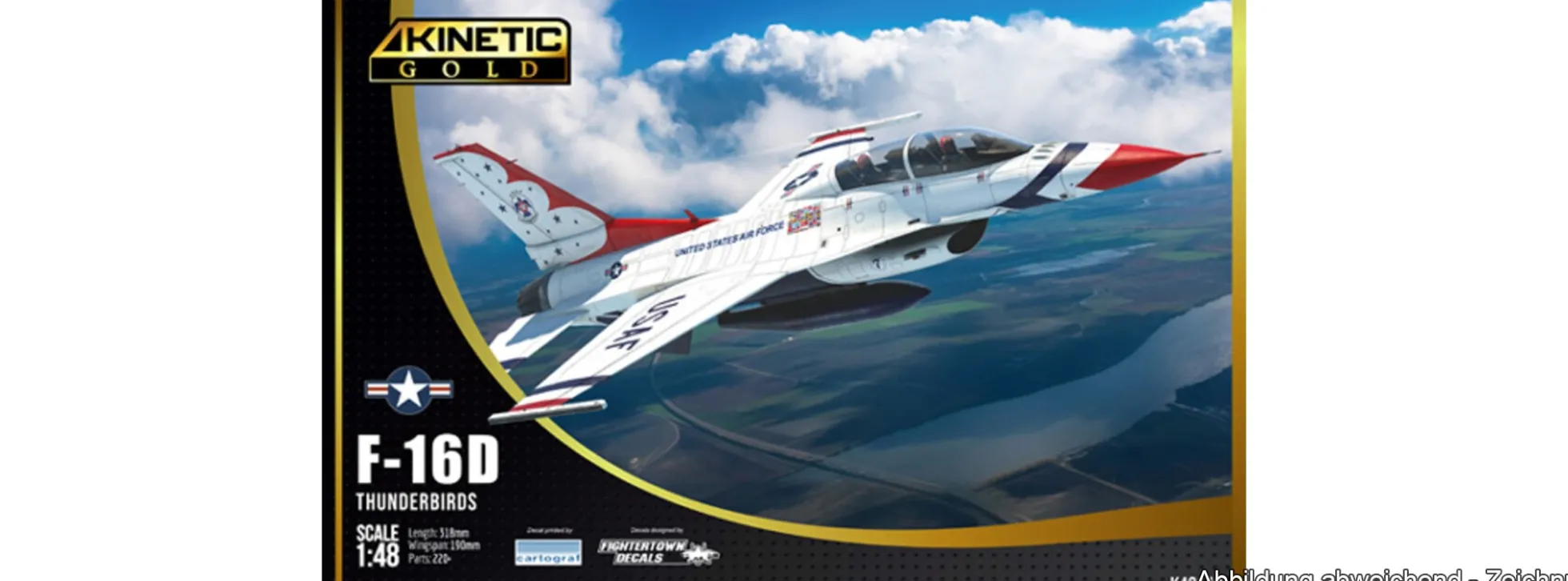 KINETIC K48148 Lockheed Martin F-16D Thunderbirds | Flugzeug Bausatz 1:48