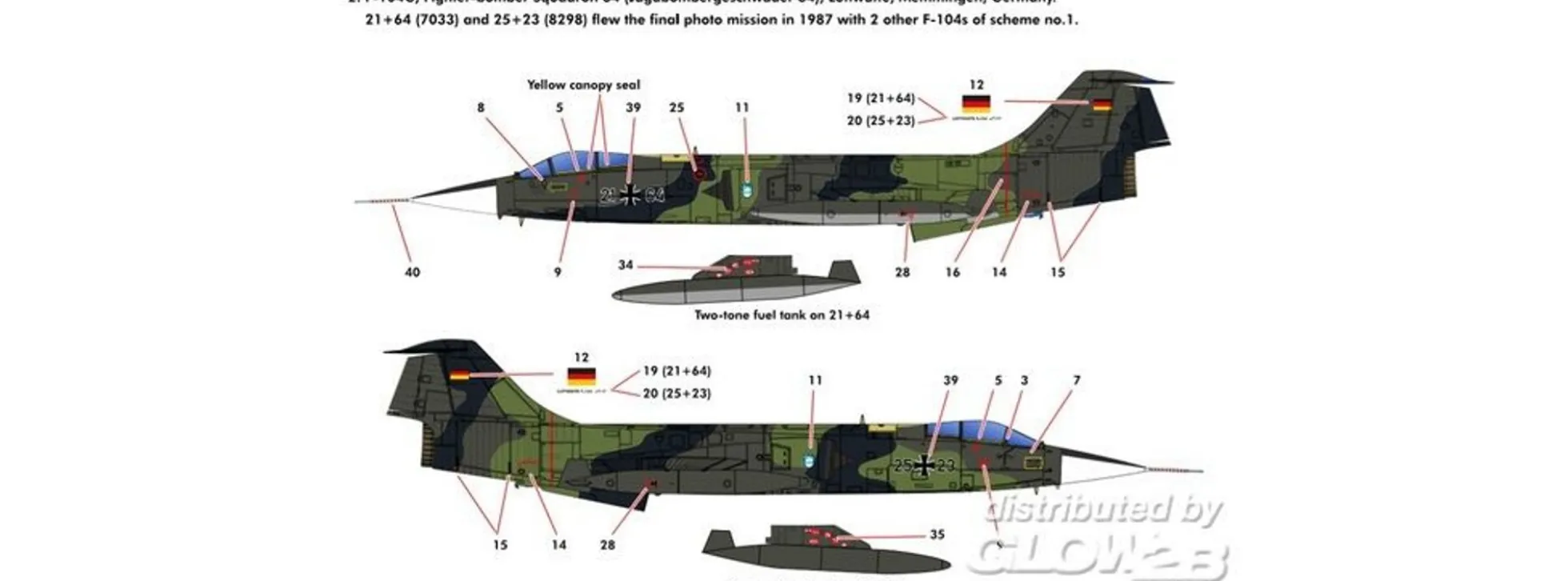 KINETIC 48083 Lockheed F-104G Starfighter Luftwaffe | Flugzeug Bausatz 1:48