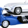 LEGRAND LE87311 MB Renntransporter - Das blaue Wunder mit 300 SLR Karl Kling No. 2 | Modellauto 1:87