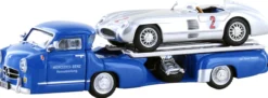 LEGRAND LE87311 MB Renntransporter - Das blaue Wunder mit 300 SLR Karl Kling No. 2 | Modellauto 1:87