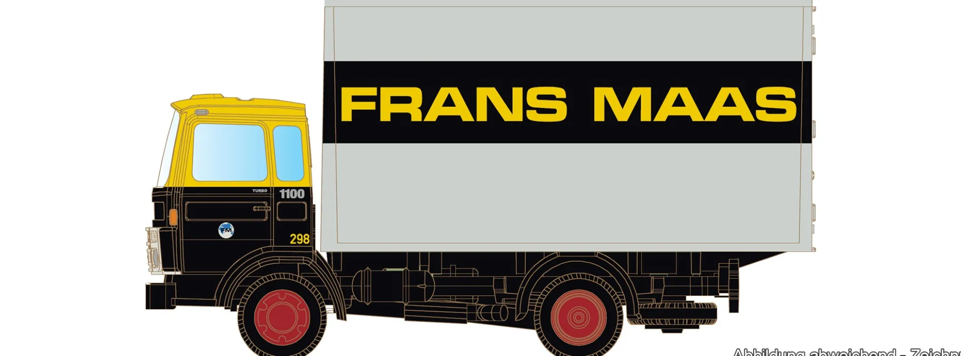 LEMKE LC4832 DAF 900 Koffer - Frans Maas | LKW-Modell 1:160