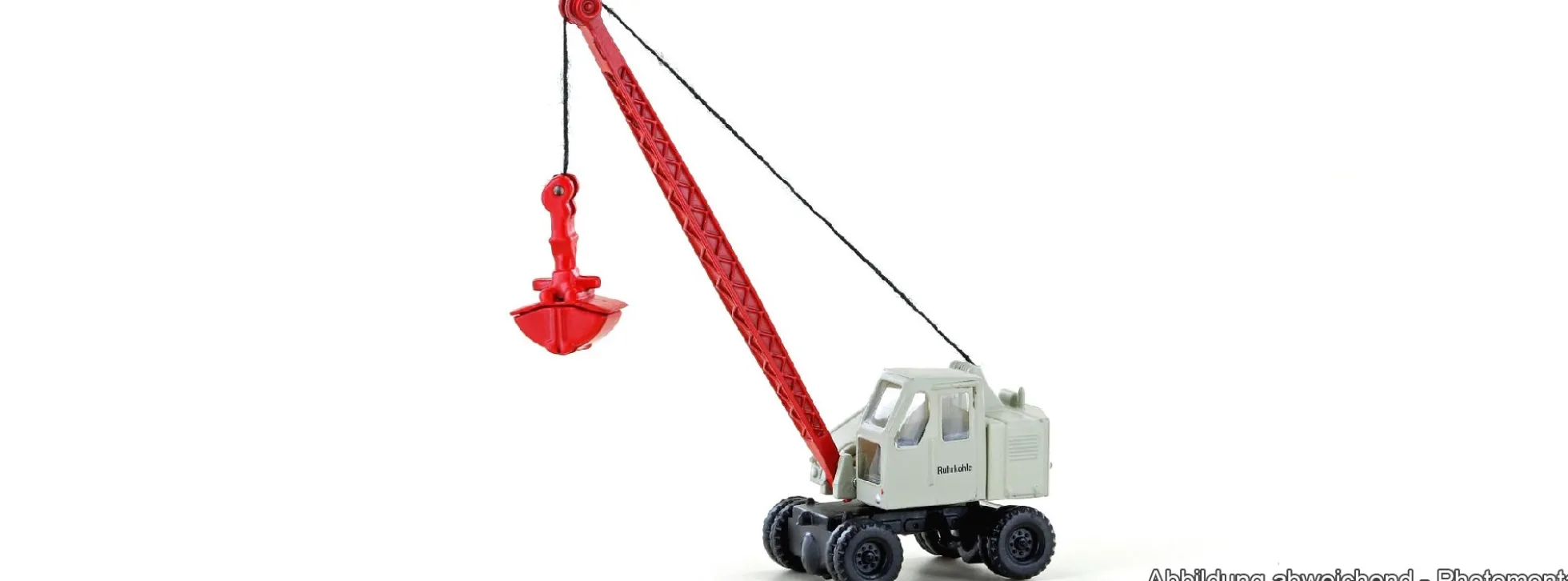 LEMKE LC4705 Fuchs F 301 Bagger Gittermast mit Schaufel Ruhrkohle | Baumaschinenmodell 1:160
