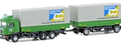 LEMKE LC4632 MAN F90 3-achs. Wechselpritschen-Hängerzug Cretschmar | LKW-Modell 1:160