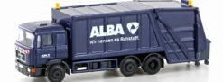 LEMKE LC4665 MAN F90 Müllwagen ALBA neues Logo | LKW Modell 1:160