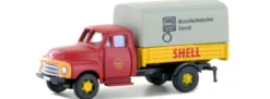 LEMKE LC3234 Opel Blitz Pritsche/Plane SHELL | LKW-Modell 1:160