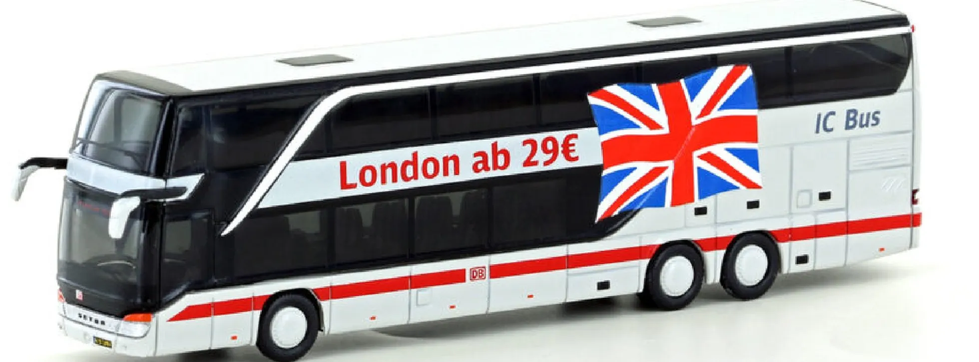 LEMKE LC4462 Setra S 431DT | DB IC Bus | London | TopClass 400 | Doppeldeckerbus | Busmodell 1:160