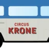 LEMKE LC3963 VW T2 Bus Circus Krone | Modellauto 1:160