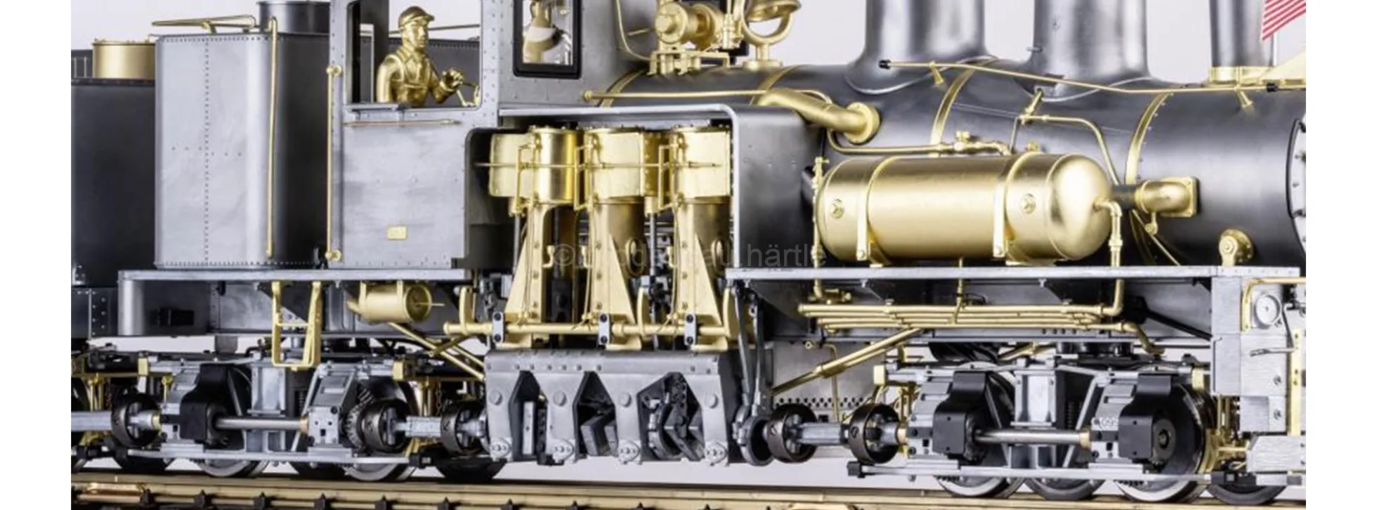 LGB 26704 Dampflok Shay Nr.7 RC+BT RR | Technologie-Edition | mfx/DCC Sound + Dampf | Spur G