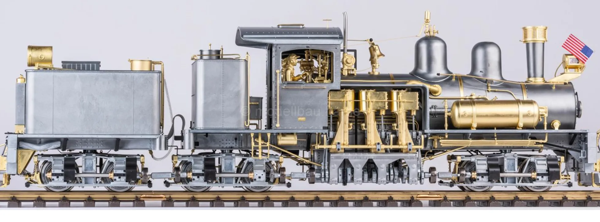 LGB 26704 Dampflok Shay Nr.7 RC+BT RR | Technologie-Edition | mfx/DCC Sound + Dampf | Spur G