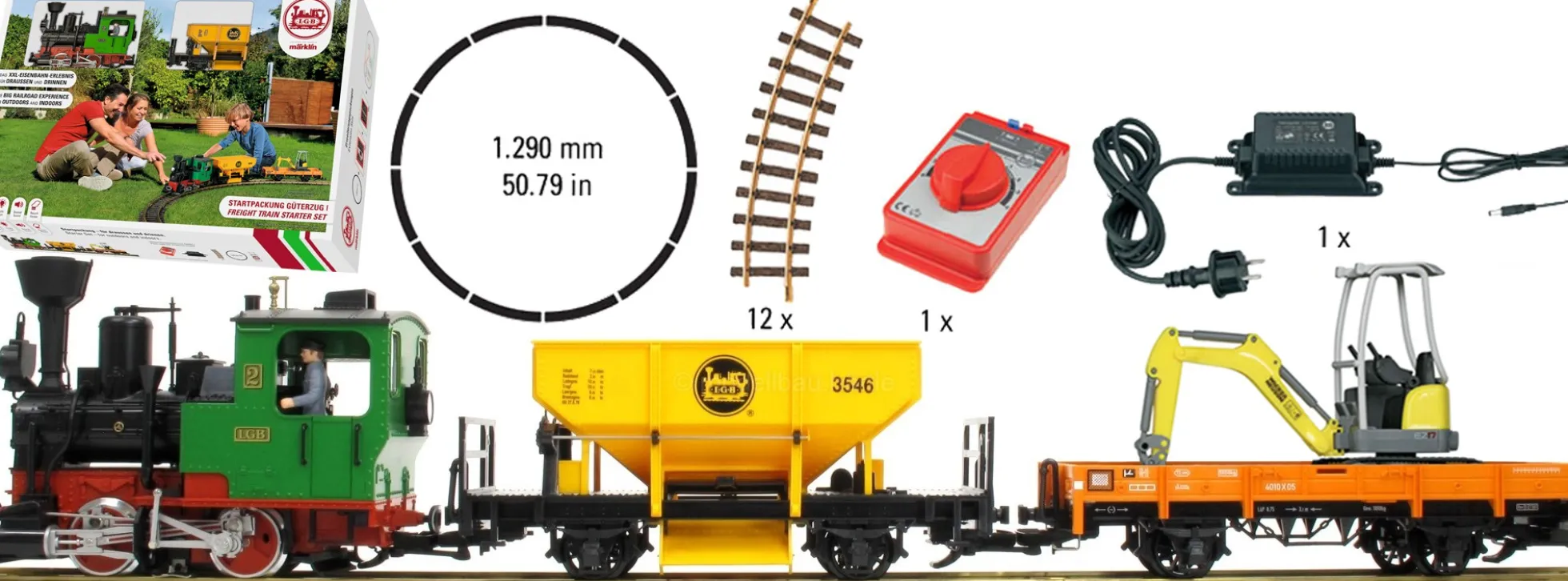 LGB 70403 Güterzug Starter Set Sound 230 Volt Spur G