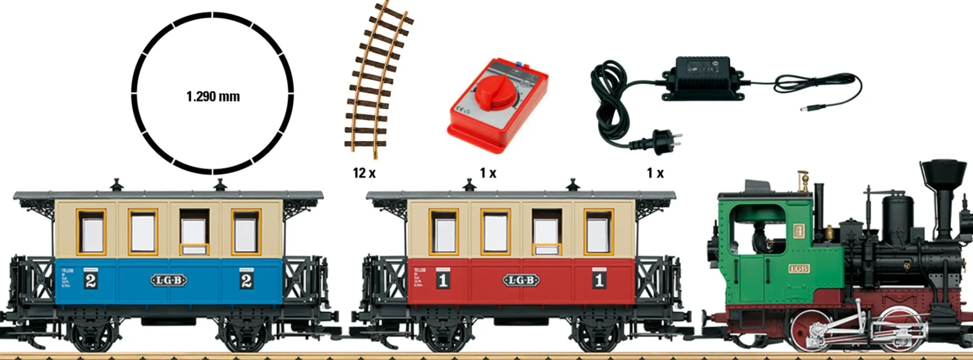LGB 70307 Startset Personenzug | Sound + Dampf | Spur G