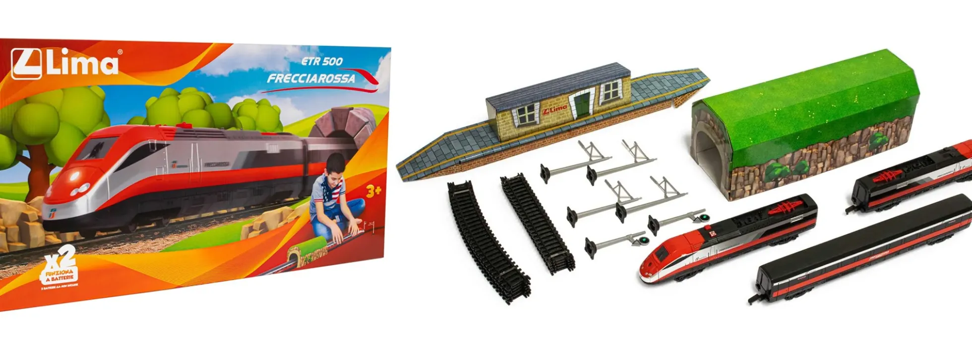 Lima HL1403A Startset Triebzug ETR 500 Frecciarossa FS | Batteriebetrieb | Spur H0