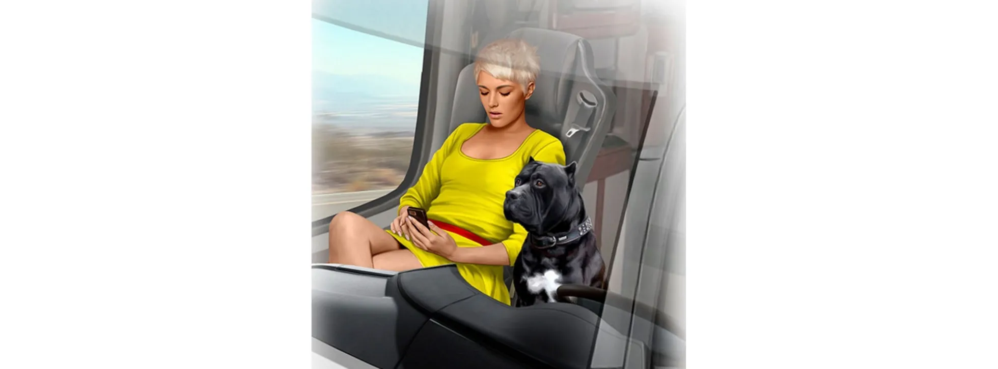 MasterBox 24045 Truck Figur Joni + Hund Maxx | LKW Zubehör Bausatz 1:24