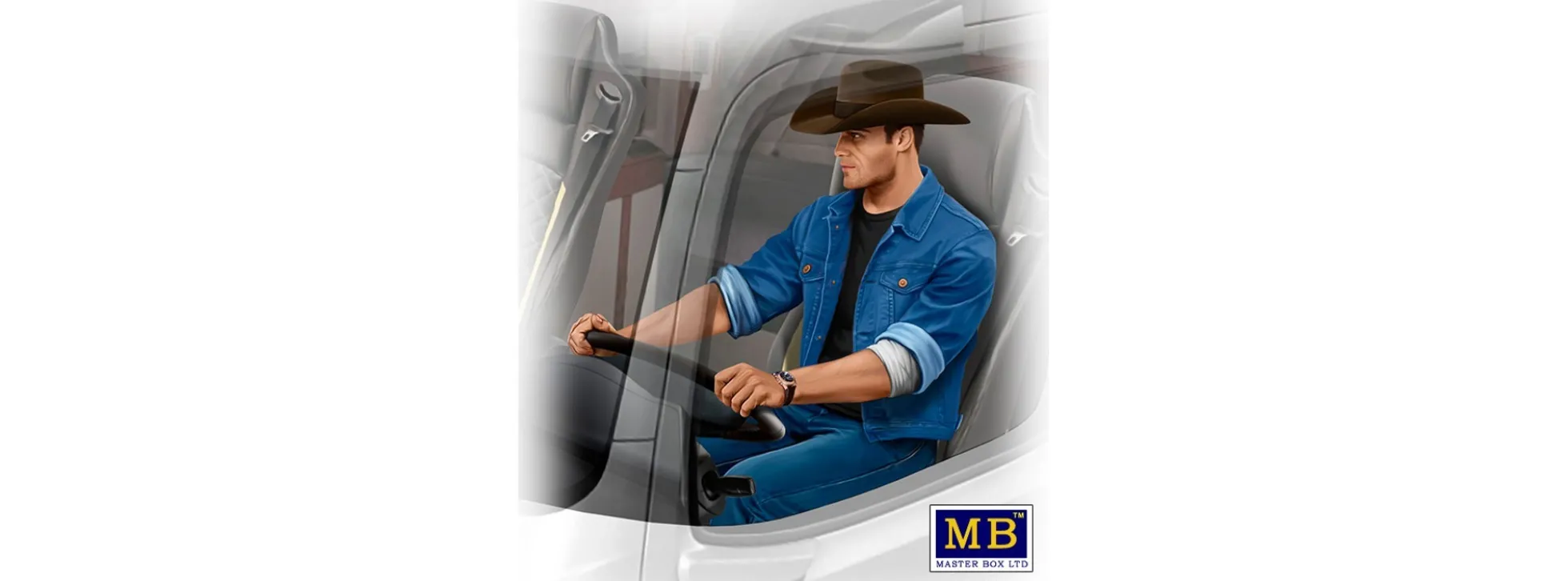 MasterBox 24044 Truck Figur Mike Barrington | LKW Zubehör Bausatz 1:24