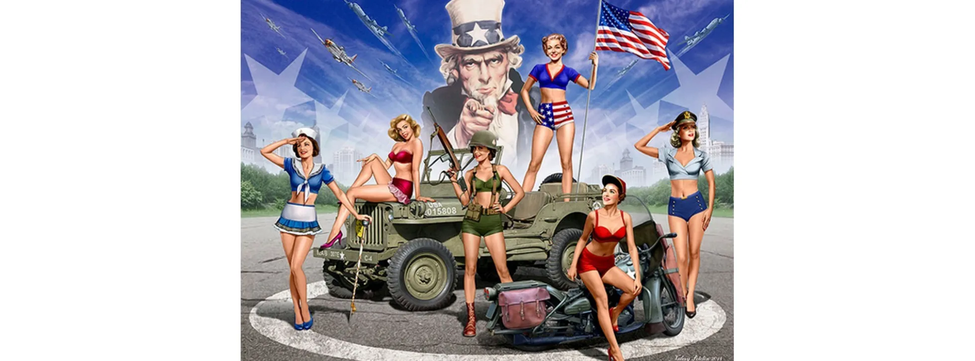 MasterBox 35183 US Damen Figuren Set | Militär Bausatz 1:35
