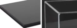 MBH603020 Acryglas-Vitrine mit schwarzem MDF-Sockel | 600 x 300 x 220 mm