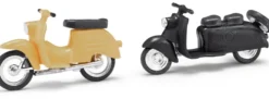 Mehlhose 210008908 Roller Schwalbe beige und schwarz | 2 Stück | Rollermodell Bausatz 1:87