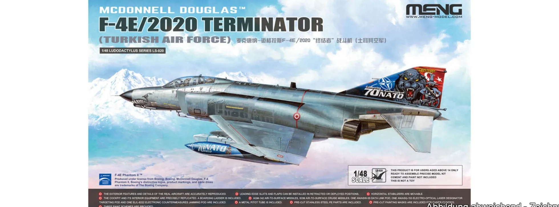 MENG LS-020 McDonnel Douglas F-4E/2020 Terminator | Flugzeug Bausatz 1:48