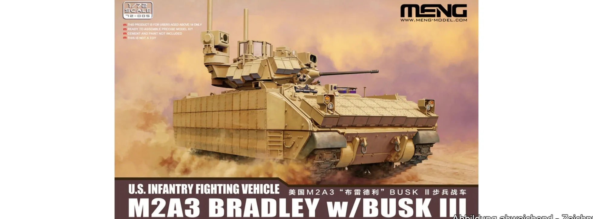 MENG 72-005 M2A3 Bradley mit BUSK III | Panzer Bausatz 1:72
