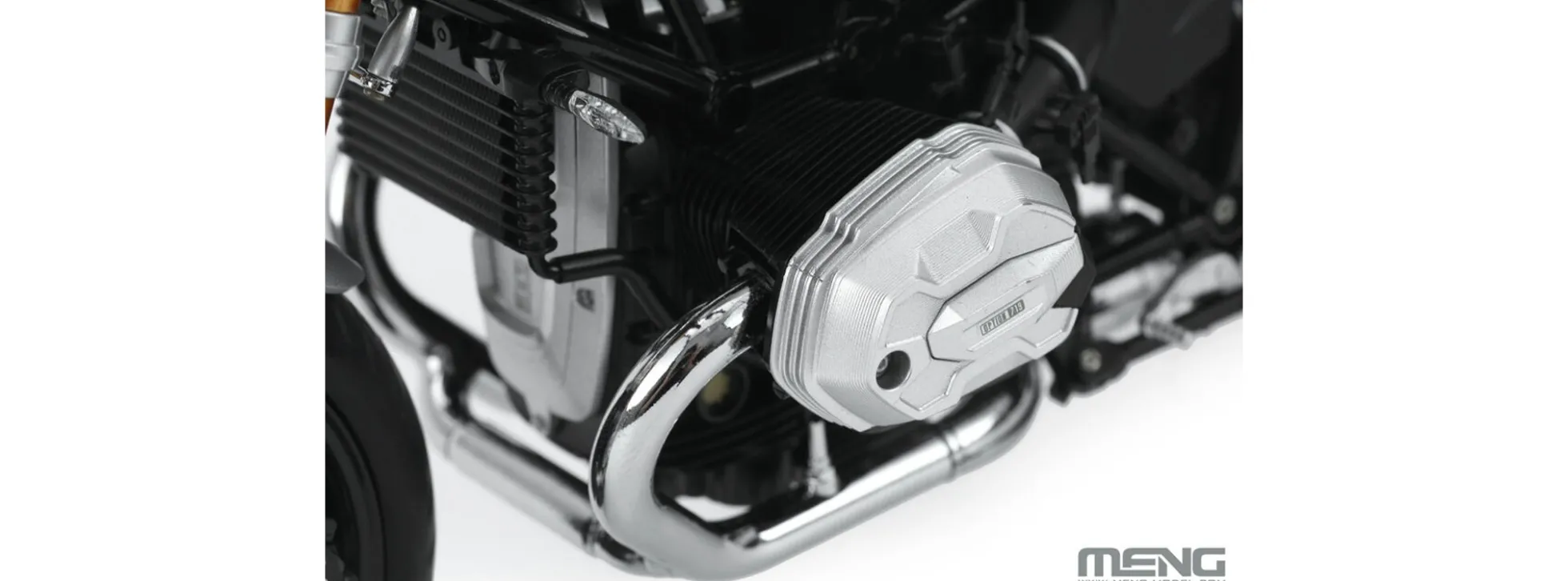 MENG-Model MT-003v BMW R nineT Option 719 Aluminium | Vorlackiert | Motorrad Bausatz 1:9