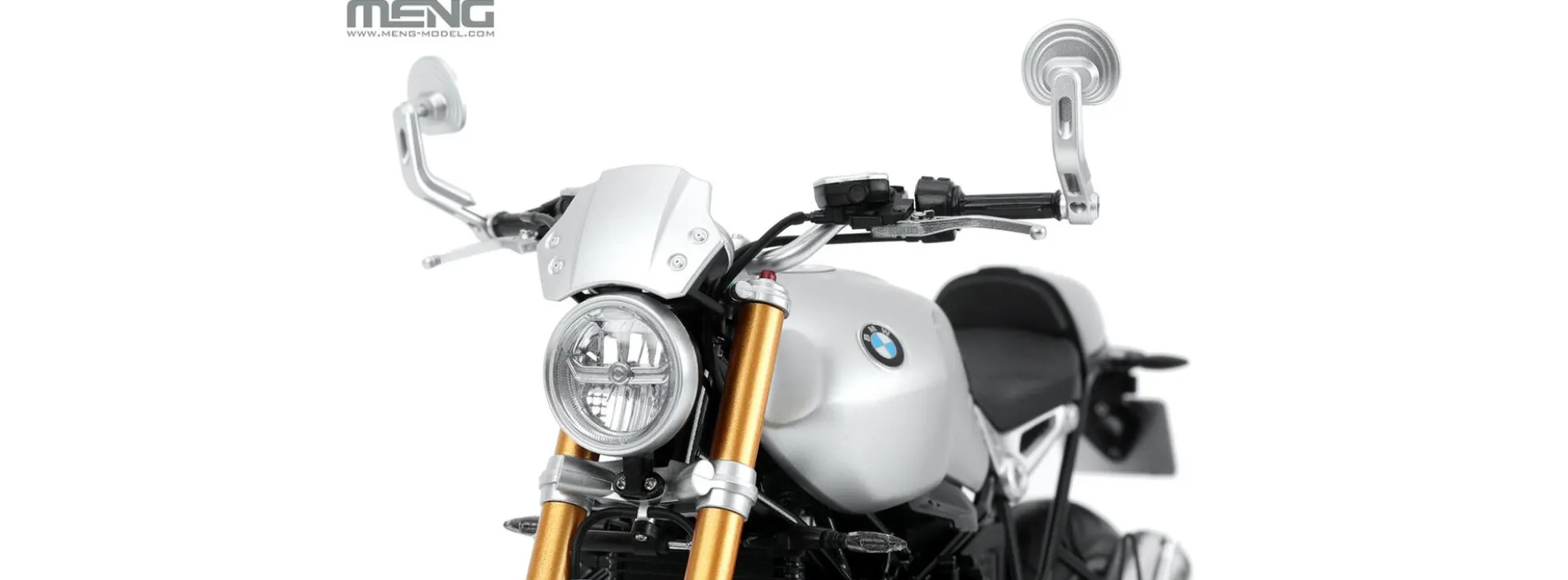 MENG-Model MT-003v BMW R nineT Option 719 Aluminium | Vorlackiert | Motorrad Bausatz 1:9