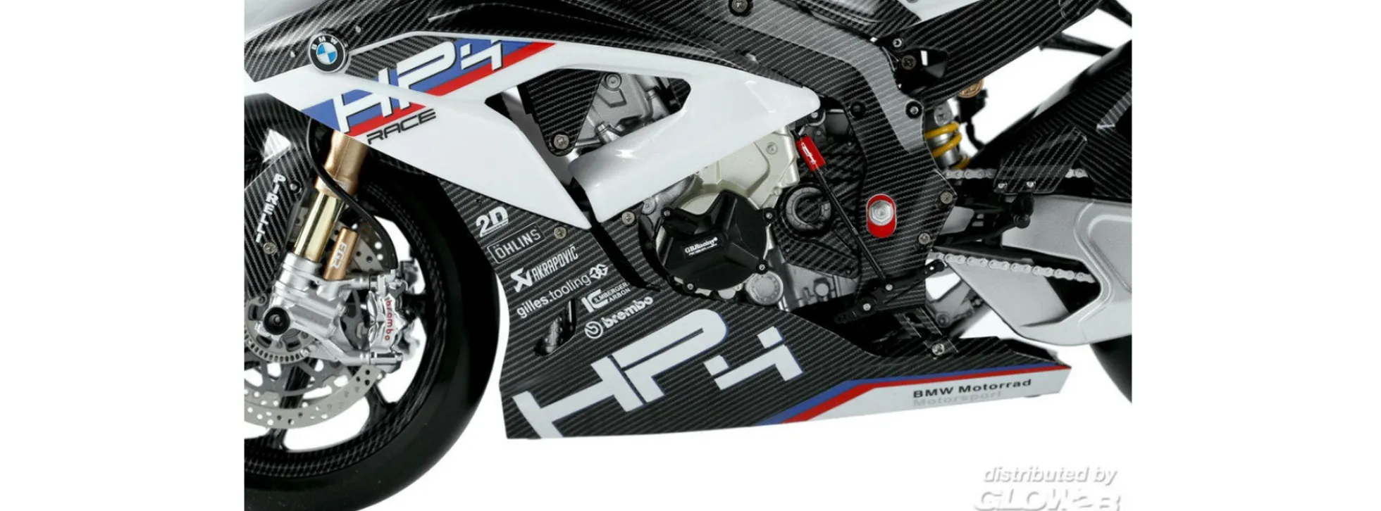 MENG MT-004S BMW HP4 Race | Vorlackiert | Motorrad Bausatz 1:9