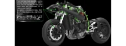 MENG MT-001S Kawasaki Ninja H2R | Motorrad Bausatz 1:9