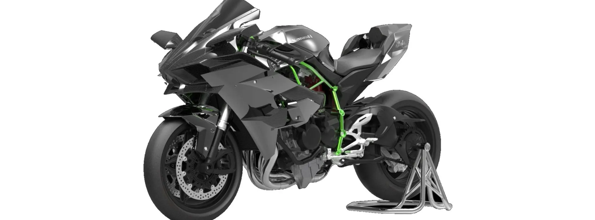 MENG MT-001S Kawasaki Ninja H2R | Motorrad Bausatz 1:9