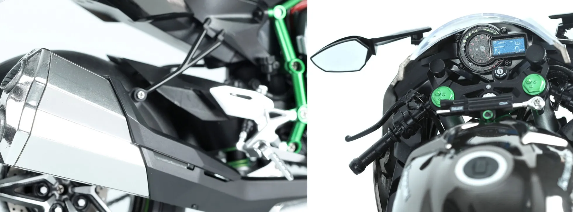 MENG MT-002S Kawasaki Ninja H2 | Vorlackiert | Motorrad Bausatz 1:9