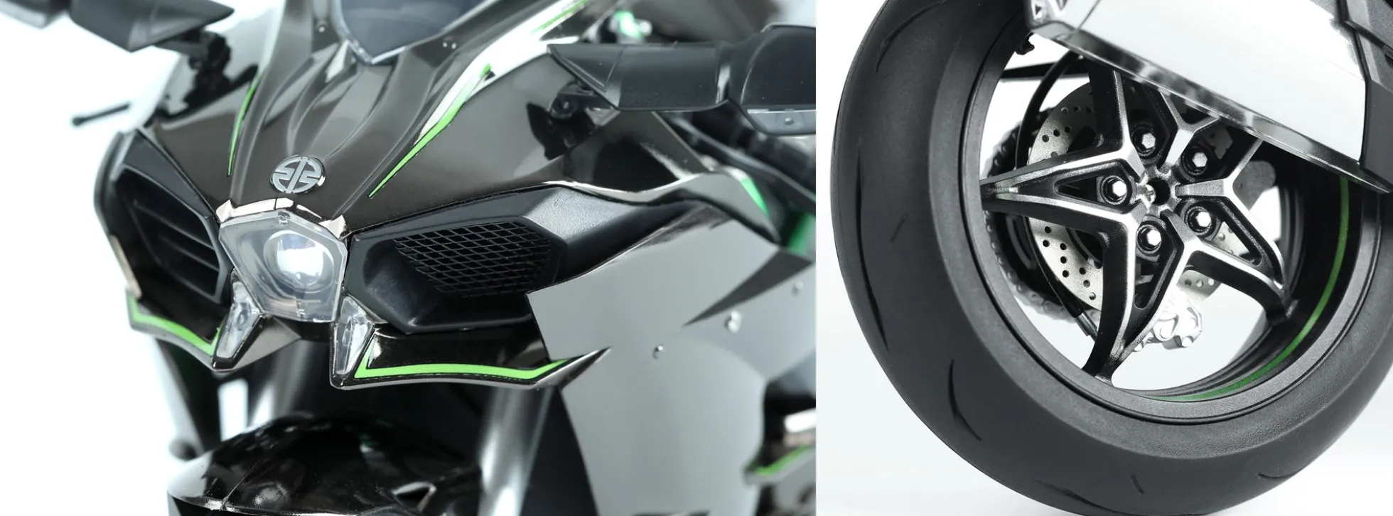 MENG MT-002S Kawasaki Ninja H2 | Vorlackiert | Motorrad Bausatz 1:9