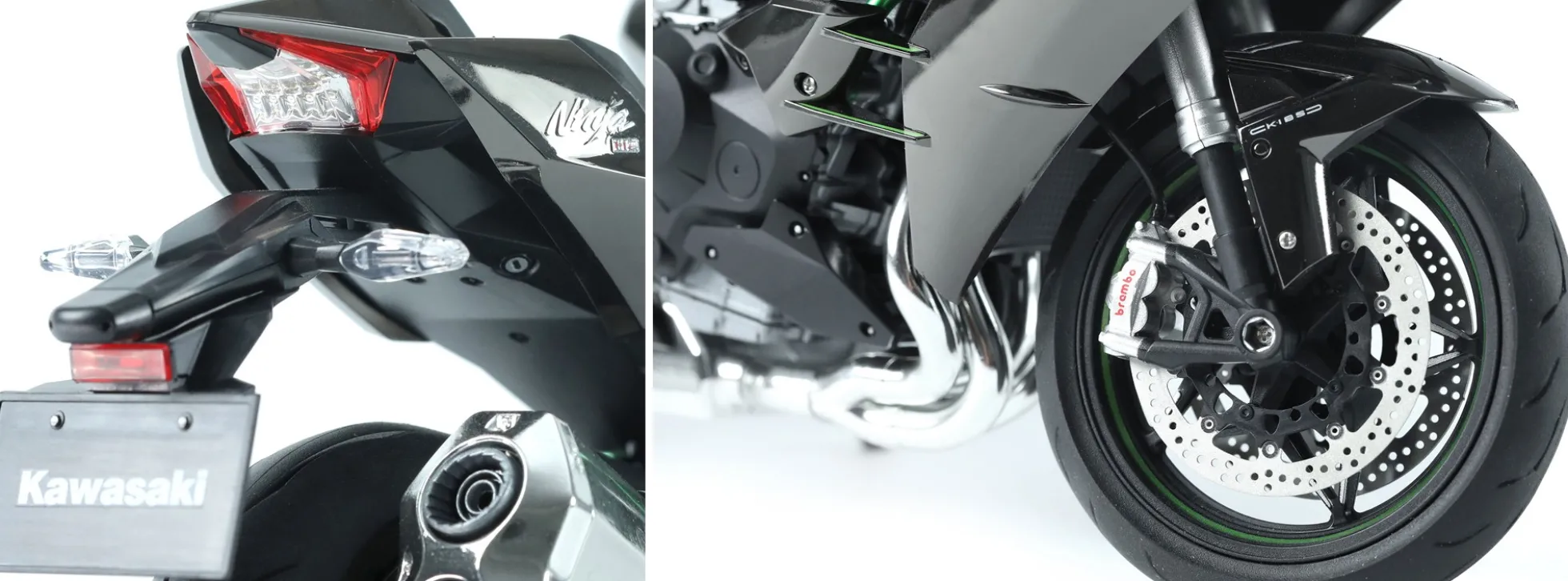 MENG MT-002S Kawasaki Ninja H2 | Vorlackiert | Motorrad Bausatz 1:9