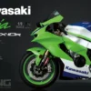 MENG MT-007s Kawasaki Ninja ZX-10R | Vorlackiert | Motorrad Bausatz 1:9