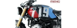 MENG MT-003T BMW R nineT Option 719, Mars Red/CosmicBlue | vorlackiert | Motorrad Bausatz 1:9