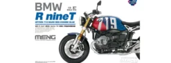MENG MT-003T BMW R nineT Option 719, Mars Red/CosmicBlue | vorlackiert | Motorrad Bausatz 1:9