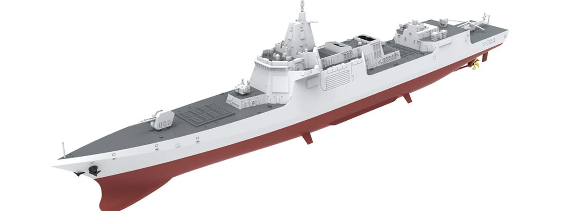 MENG PS-009 Chinese Type-055 Guided-Missile Destroyer | Schiff Bausatz 1:700