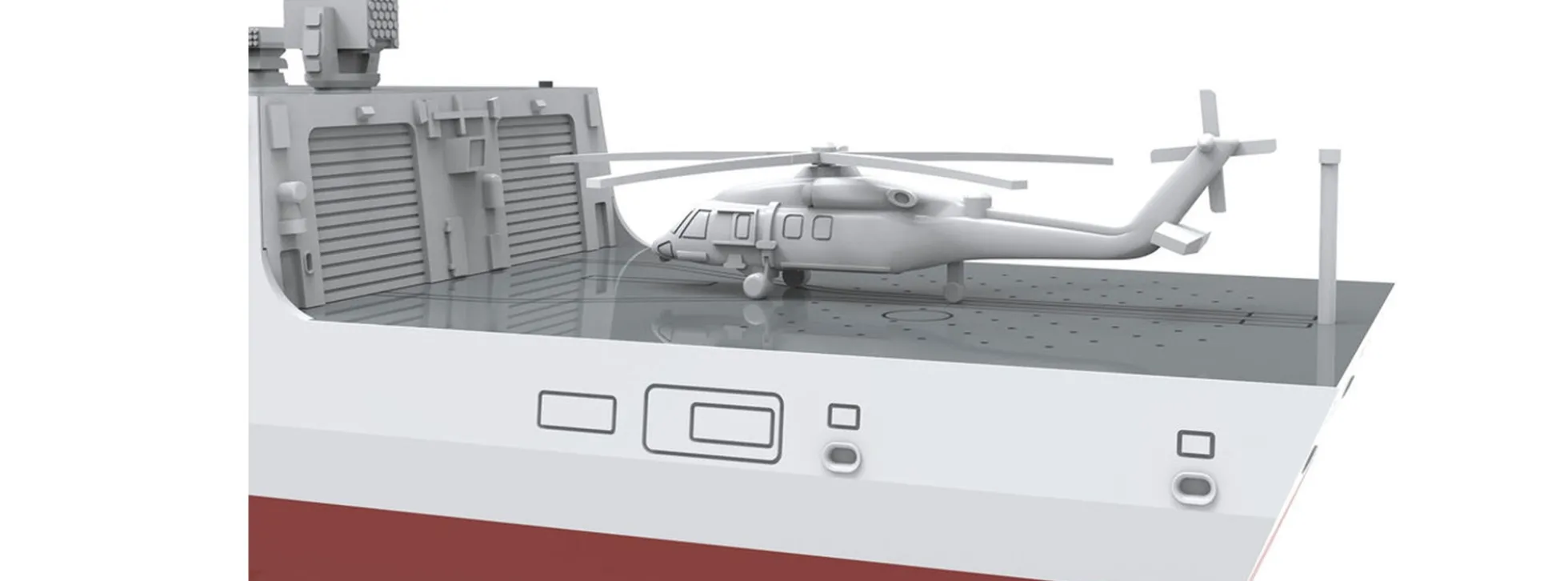 MENG PS-009 Chinese Type-055 Guided-Missile Destroyer | Schiff Bausatz 1:700