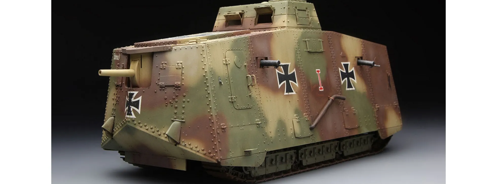 MENG TS-017 German A7V Tank (Krupp) | Panzer Bausatz 1:35
