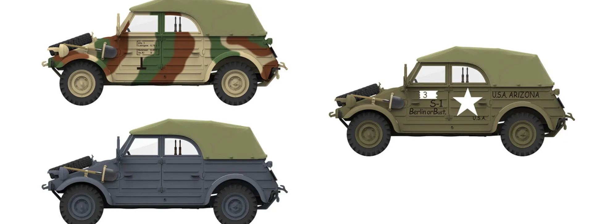 MENG VS-016 VW Typ 82 PKW K1 Ost Front | Militär Bausatz 1:35